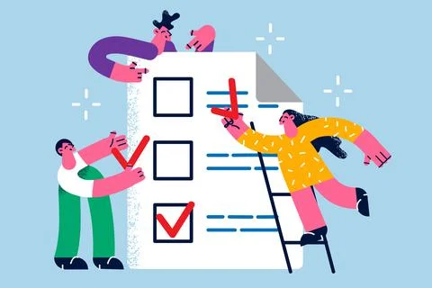 Time management and task completion concept 스톡 일러스트