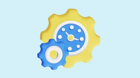 Time Management animated 3d icon. Stock-Footage 289453047