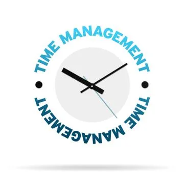Time management clock Stock Illustration