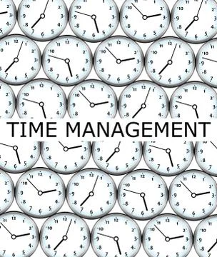 Time management clocks Stock Illustration