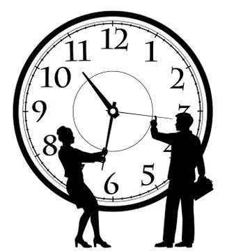 Time management concept Stock Illustration