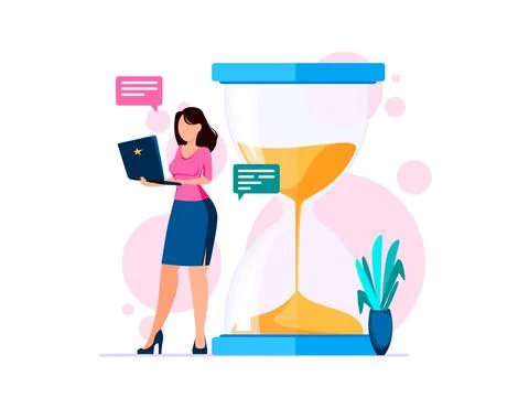 Time management concept. Stock Illustration