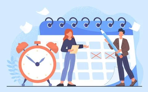 Time management concept Stock-Illustration