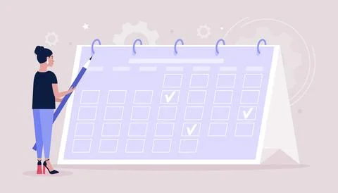Time management concept Stock Illustration