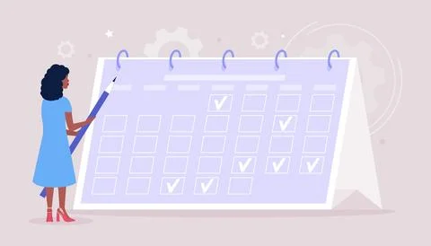 Time management concept Stock Illustration