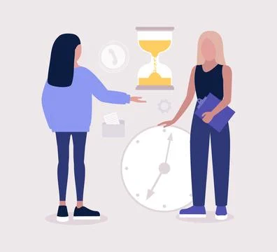 Time management concept Stock-Illustration