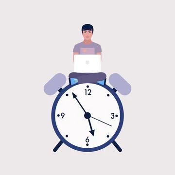 Time management concept Stock-Illustration