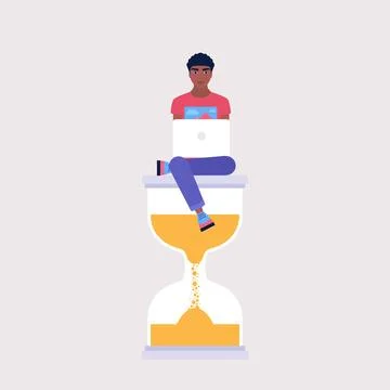 Time management concept Stock Illustration