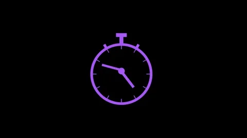 Time Management Concept Spinning Clock Icon Animation Stock Footage 325331843