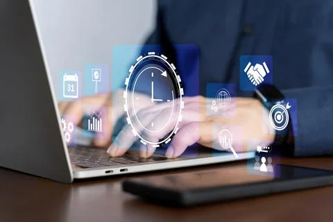 Time management concept. Work planning increases efficiency and reduces wor.. Stock Photos