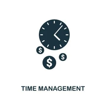 Time Management creative icon. Simple element illustration. Time Management Stock Illustration