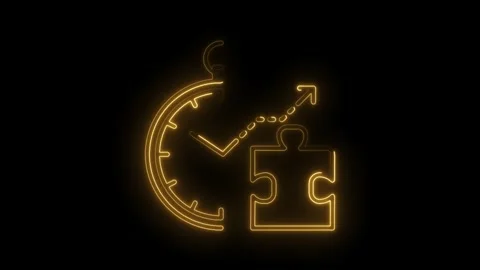 Time management efficiency and success connecting the puzzle pieces for bus.. Stock Footage 315962129
