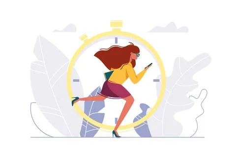 Time Management Efficiency Stock Illustration