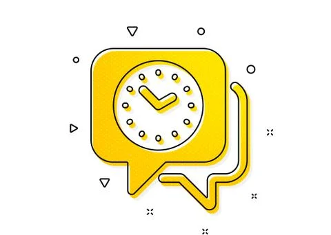 Time management icon. Clock watch sign. Deadline. Vector Stock Illustration