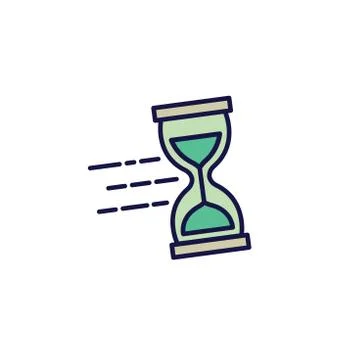 Time Management Icon with Deadline, Hurry, and Punctual Symbolism Stock Illustration