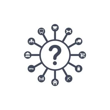 Time Management Icon Vector flat design style Stock Illustration