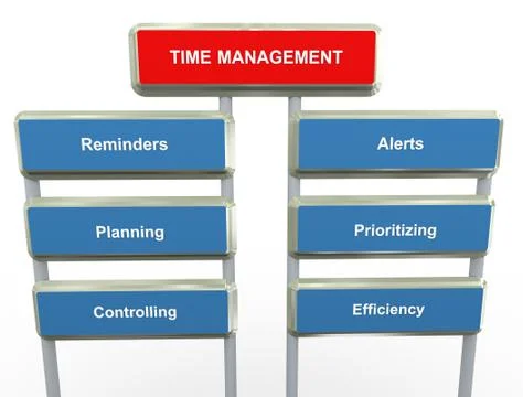 Time management Stock Illustration