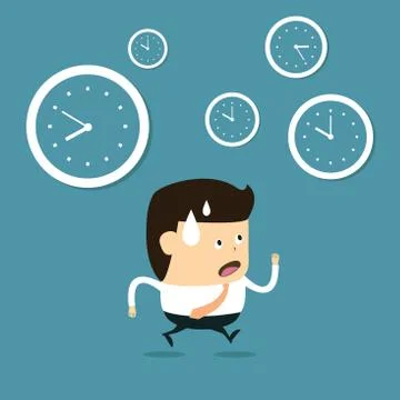 The time management Stock Illustration