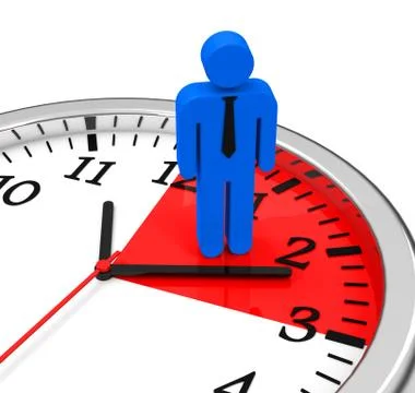 The time management Stock Illustration