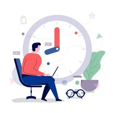 Time management Stock Illustration