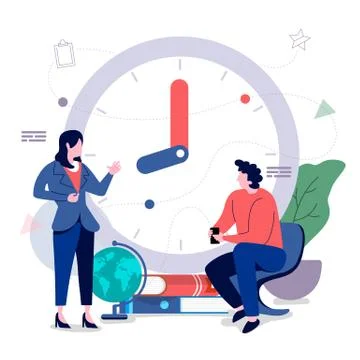 Time management Stock Illustration