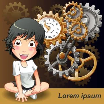 Time management. Stock Illustration