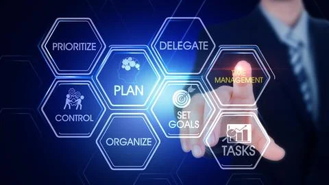 Time management Illustrazione stock