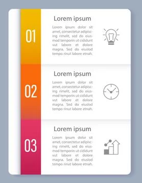 Time management infographic chart design template Illustrazione stock