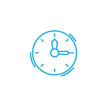 Time management linear icon concept. Time management line vector sign, symbol Stock Illustration