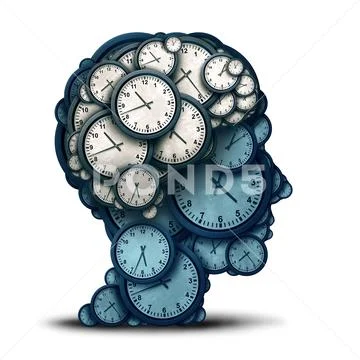 Time Management Mind Stock Illustration