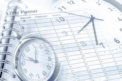 Time management objects Stock Photos