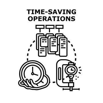 Time management operations for maximizing efficiency 库存插图