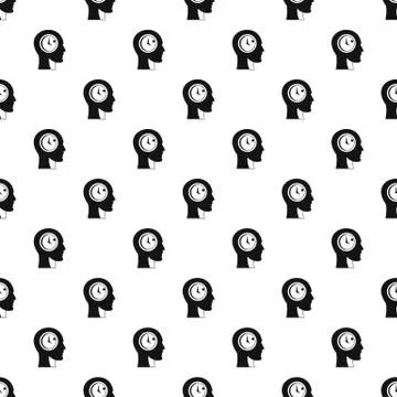 Time management pattern vector Illustrazione stock