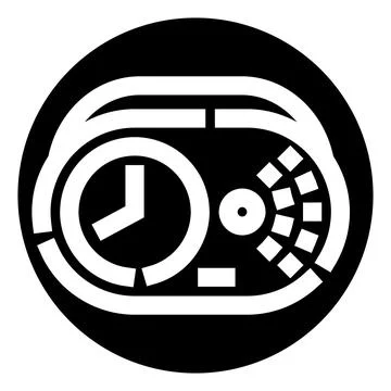 Time management planning efficiency clock icon 库存插图