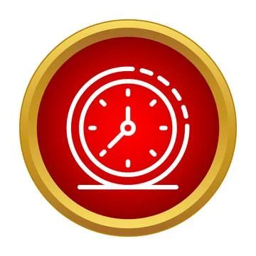 Time management planning or deadline reminder icon Stock Illustration