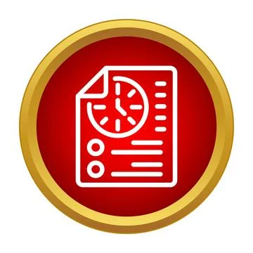 Time management planning schedule task list icon Stock Illustration