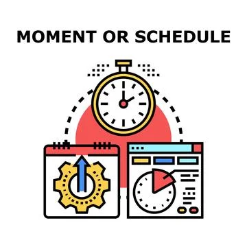 Time management planning scheduling task agenda concept Illustration