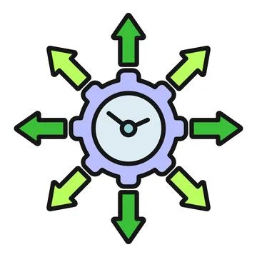 Time management process organizing efficiency and strategy イラスト素材