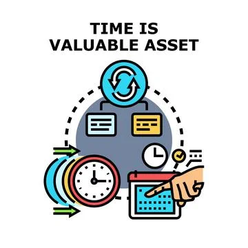 Time management process planning schedule and productivity concept 스톡 일러스트