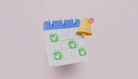 Time management, Schedule notification, meeting reminder Stock Illustration