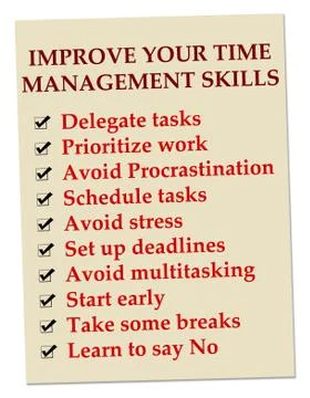 Time management skills 스톡 일러스트