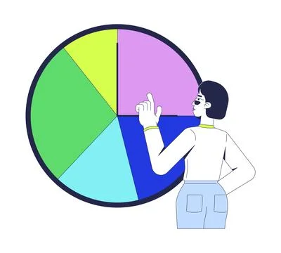 Time management soft skill in workplace 2D illustration concept Illustrazione stock