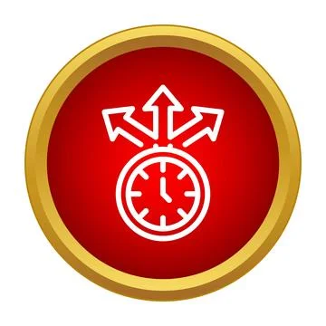 Time management strategy with multiple decision choices concept Stock Illustration