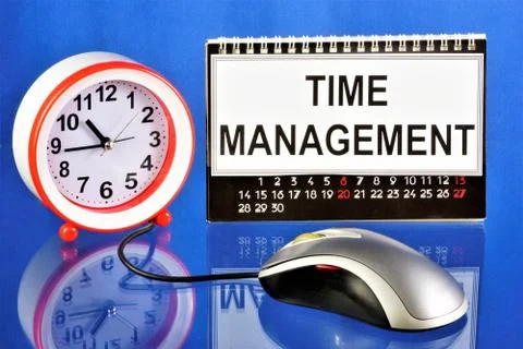 Time management is a technology for organizing time and improving the strateg Stock Photos
