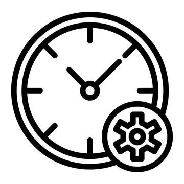 Time management Vector Icon Design Illustration Illustrazione stock