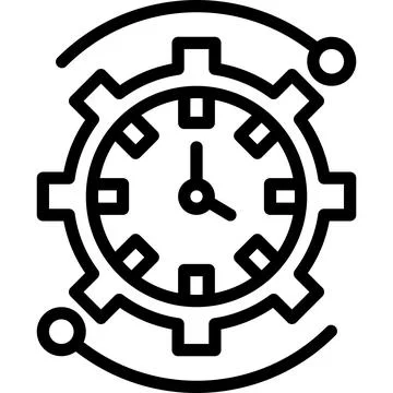 Time Management Vector Icon Design Illustration Stock Illustration