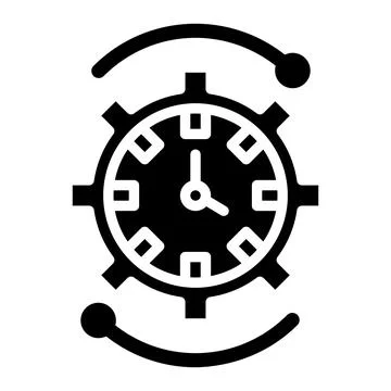 Time Management Vector Icon Design Illustration Stock Illustration