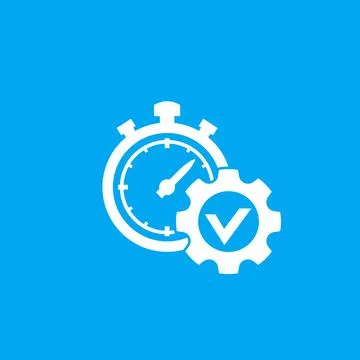 Time management vector icon Stock Illustration