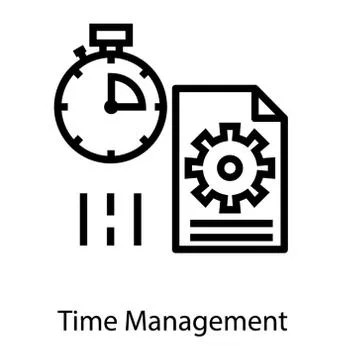 Time Management Vector Stock Illustration