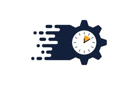 Time management watch work speed running background Stock Illustration